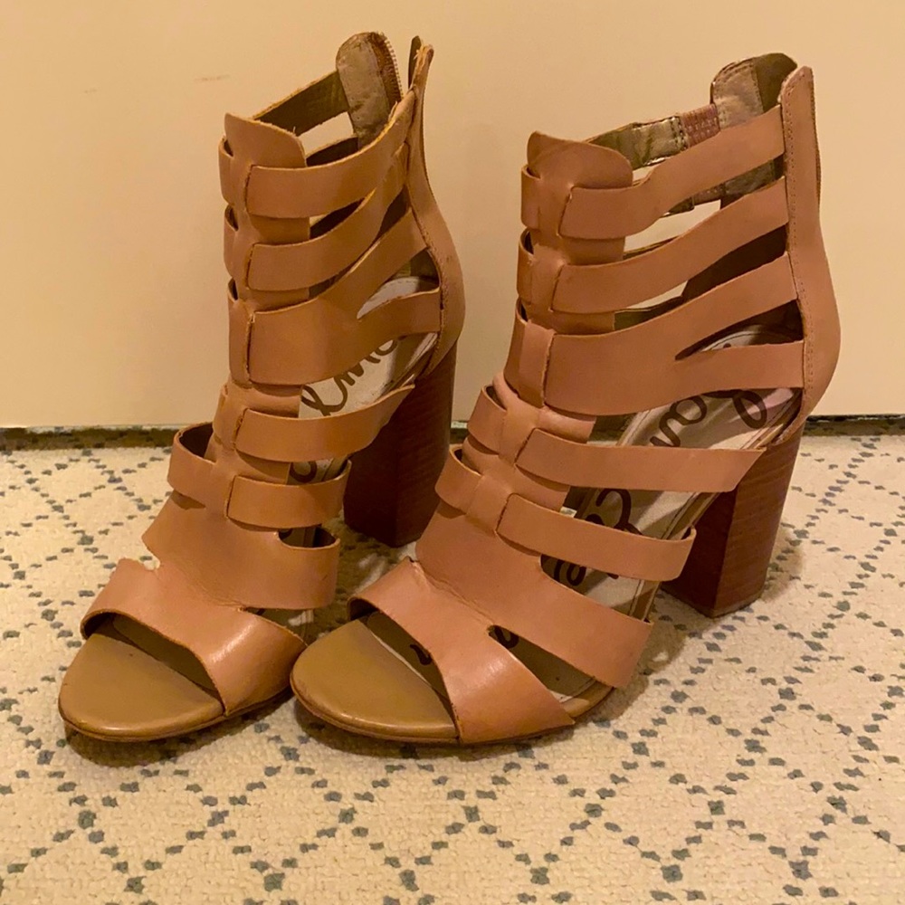 3.5 inch Sam Edelman cage heels!